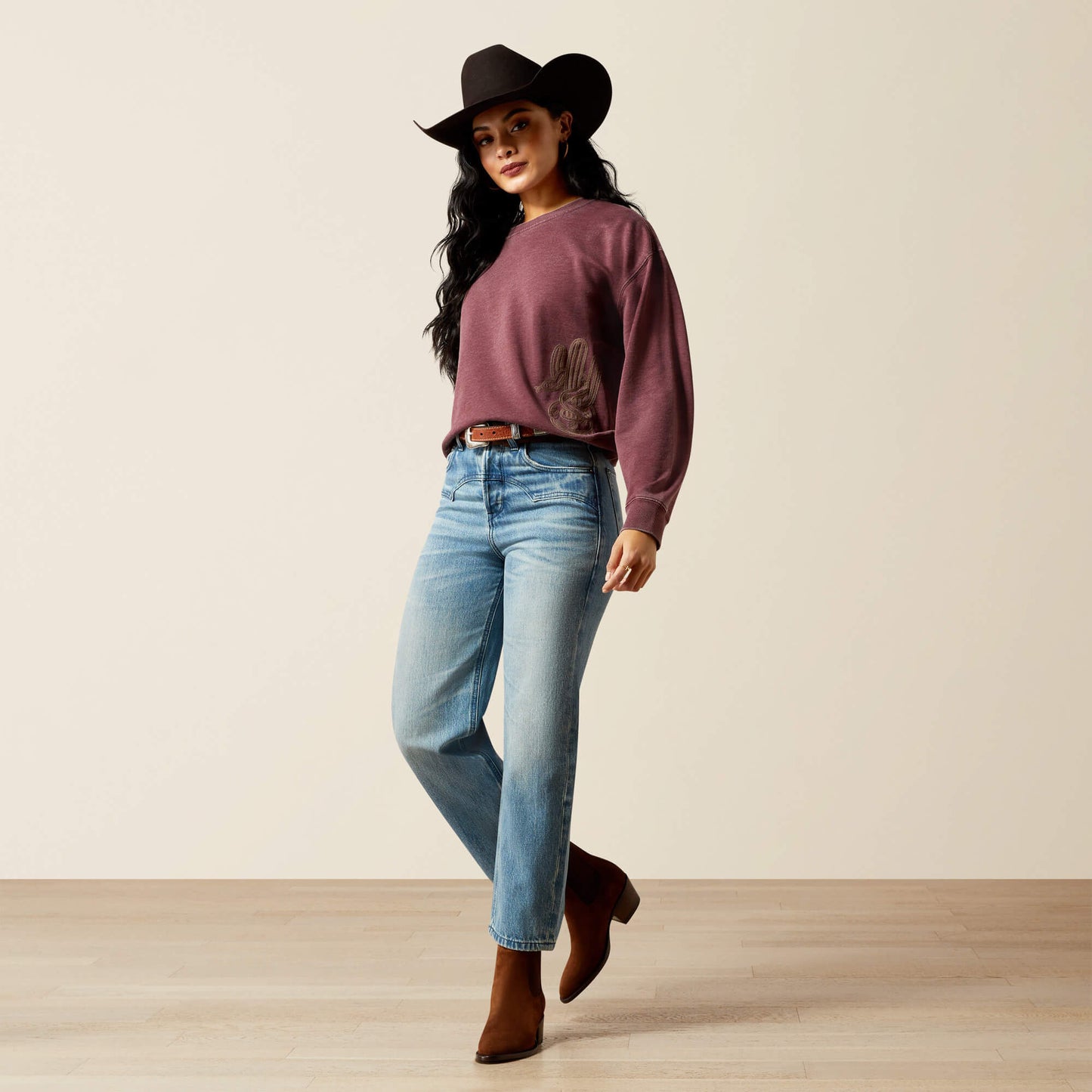 Ariat For Sale - Ultra High Rise Cheyenne Yoke Tomboy Straight Leg Jean